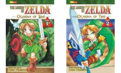 The Legend Of Zelda English Manga Books ~ Ocarina Of Time Vol 1 +2 & Minish  Cap